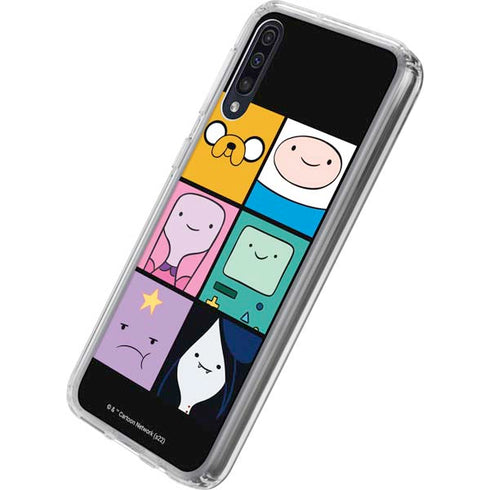 Adult Swim Adventure Time Character Tiles Galaxy A50 Clear Case